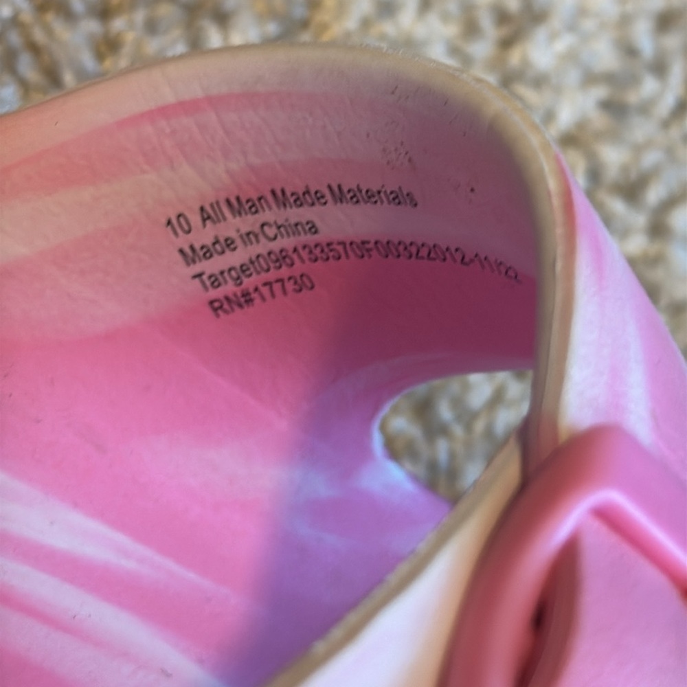 Shade & Shore Women’s Slides Pink White Marble Target Sandals - Picture 6 of 7